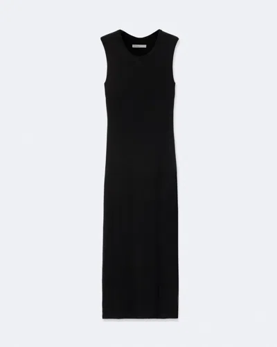 Allsaints Women's Ilia Twisted-back Bodycon Midi Dress In Black