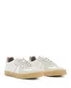 Allsaints Jaimee Low Top Leather Sneakers In White