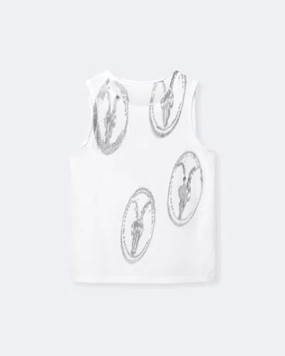 Allsaints Women's Jenny Stamped Regular-fit Tank Top In White