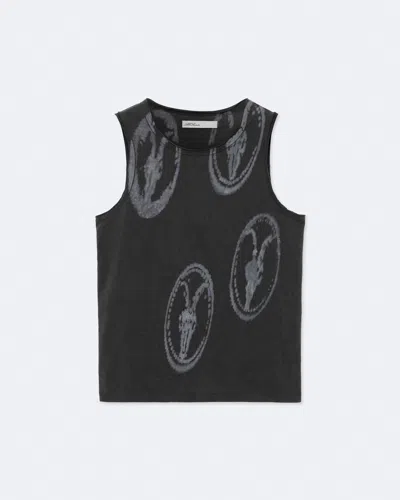 Allsaints Women's Jenny Stamped Regular-fit Tank Top In Black
