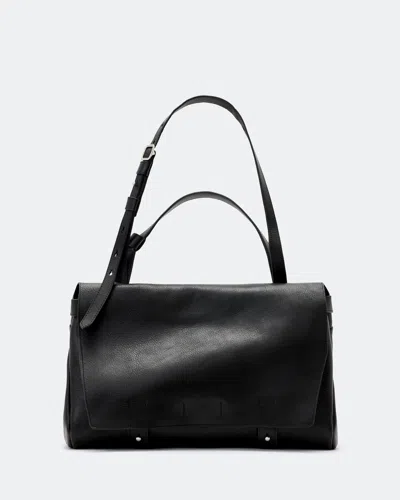 Allsaints Women's Joan Medium Leather Satchel In Black