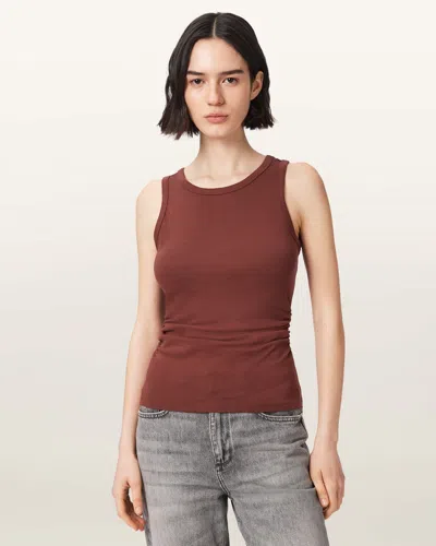 Allsaints Women's Katarina Boat Neck Slim Fit Tank Top In Brown