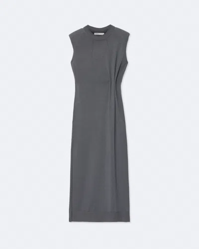 Allsaints Women's Kayla Merino Wool Midi Dress In Blue