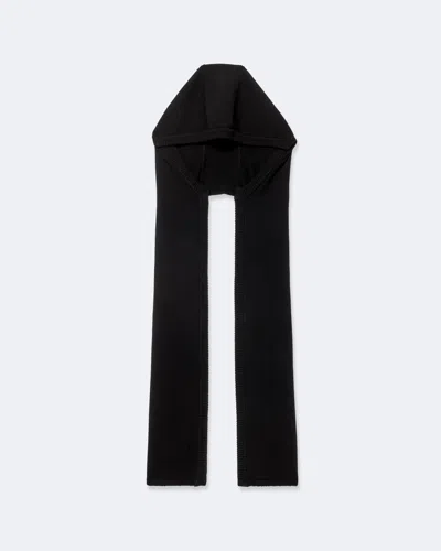 Allsaints Women's Laura Wool Hooded Scarf In Black