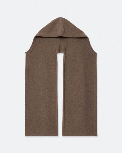 Allsaints Women's Laura Wool Hooded Scarf In Brown