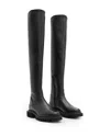 Allsaints Leona Over The Knee Boot In Black