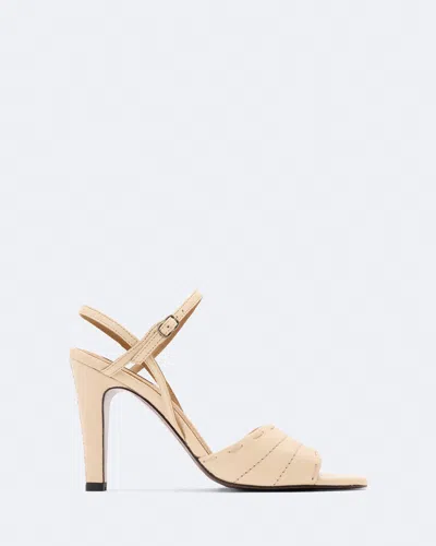 Allsaints Women's Lila Ankle-strap Heeled Sandals In White