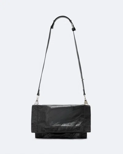 Allsaints Women's Lutece Fold Small Crossbody Bag In Black