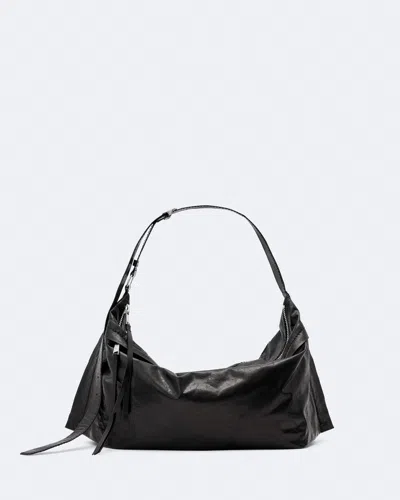 Allsaints Women's Lutece Leather Duffle Bag In Black