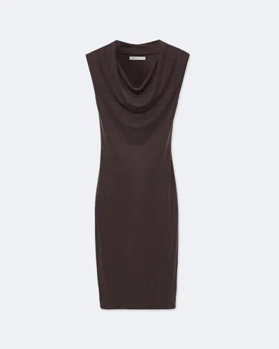 Allsaints Women's Malina Cupro Midi Dress In Brown