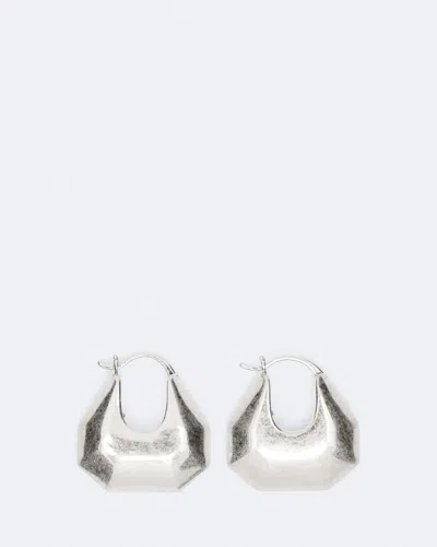 Allsaints Women's Meera Chunky Faceted Earrings In Silver