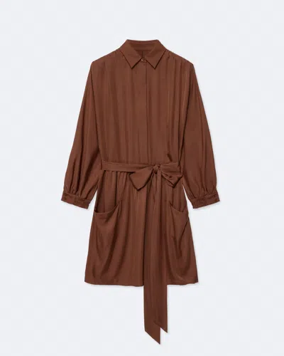 Allsaints Noora Belted Shirt Dress In Multi