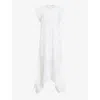 ALLSAINTS ALLSAINTS WOMEN'S OFF WHITE GIANNA EMBROIDERED COTTON MAXI DRESS