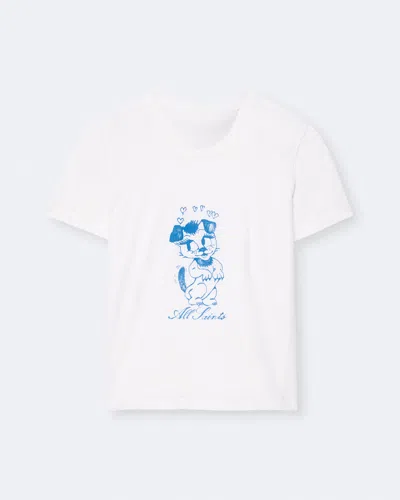 Allsaints Women's Pupper Hela Slim-fit T-shirt In White