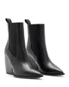 Allsaints Ria Wedge Chelsea Boot In Black