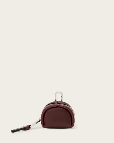 Allsaints Women's Rosalie Leather Airpod Case In Red
