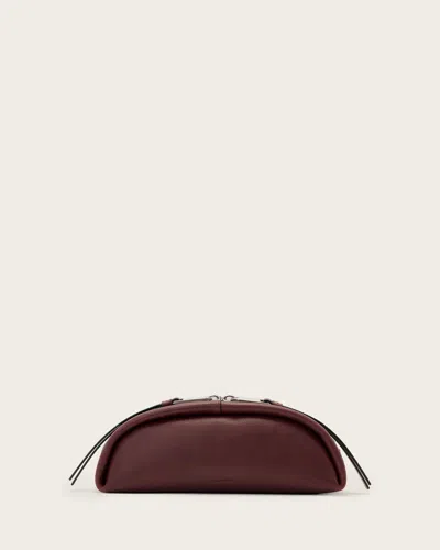 Allsaints Women's Rosalie Leather Pouch In Red