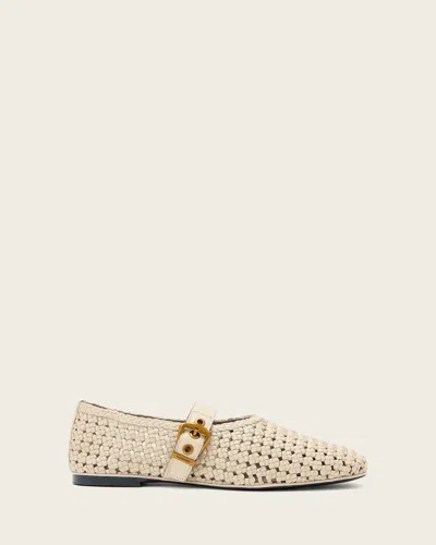 Allsaints Women's Sabine Woven Leather Flats