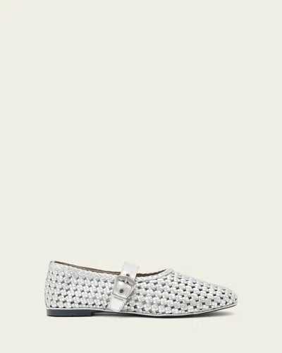 Allsaints Women's Sabine Woven Leather Flats