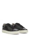 Allsaints Shana Low Top Leather Trainers In Black