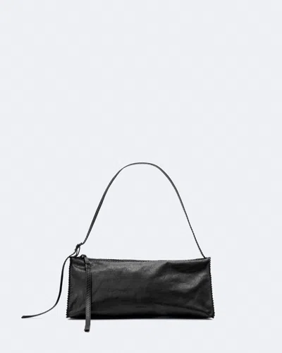 Allsaints Women's Siloh Pinked-edge Leather Shoulder Bag In Black