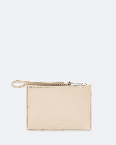 Allsaints Women's Siloh Pinked-edge Small Leather Pouch