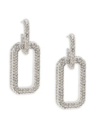 Allsaints Women's Silvertone & Crystal Pavé Link Drop Earrings In Gold