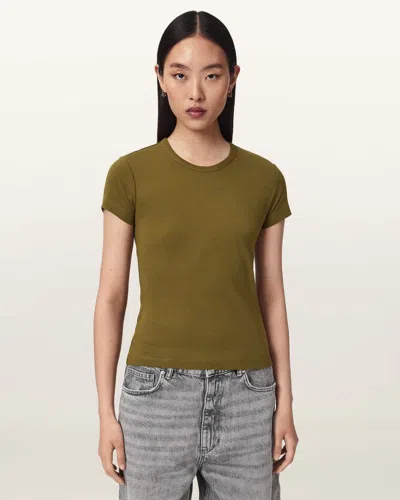 Allsaints Women's Stevie Slim Fit Short Sleeve T-shirt In Green