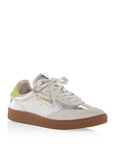 Allsaints Women's Thelma Low Top Sneakers In Silver/rose