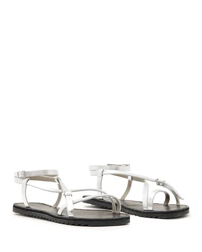 Allsaints Tyla Ankle Strap Sandal In Silver