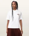 Allsaints Women's Valen Oversized Etta Cotton T-shirt In White