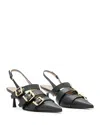 Allsaints Vivian Slingback Pointed Toe Pump In Black