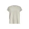 Allsaints Womens Abbey Stone Gr Anna Relaxed-fit Short-sleeve Organic-cotton T-shirt