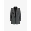 Allsaints Aleida Lightweight Tri Blazer In Eiffel Grey