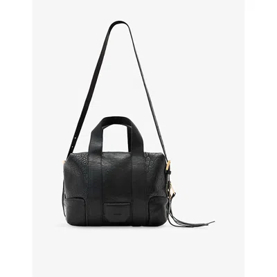 Allsaints Womens Black Ares Leather Cross-body Bag