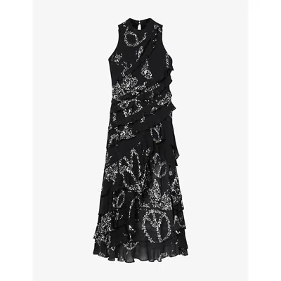 ALLSAINTS WOMENS ALLSAINTS CADY SLEEVELESS WOVEN MAXI DRESS