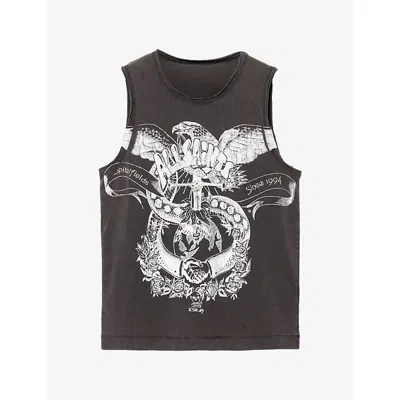Allsaints Organic Cotton Jenny Tank Top In Black