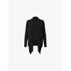 Allsaints Wasson Pirate Lightweight Cardigan In Black
