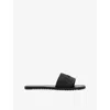 Allsaints Hoxton Single Strap Sliders In Black