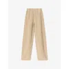 Allsaints Womens Sand Brown Jett Wide-leg Lyocell-blend Trousers In Neutral