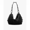 Allsaints Madea Chain Bag With Beads In Black