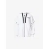 Allsaints Womens Optic White Omnium Amphia Oversized Cotton-jersey Hoody In Optic White