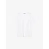 Allsaints Womens Optic White Poster Graphic-print Short-sleeve Cotton Boyfriend T-shirt Xs In White