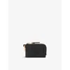 Allsaints Womens Black Remy Grained Leather Wallet