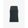 Allsaints Womens  Rina Round-neck Sleeveless Stretch-woven Tank In Midnight Blue