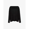 Allsaints Stevie Slim Fit Long Sleeve T-shirt In Black