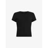Allsaints Sonny Ruched Sleeveless Top In Black