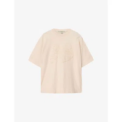 Allsaints Cotton Insignia Oversized Etta T-shirt In Neutral