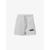 Allsaints Womens  Sorri Branded-print Cotton-jersey Shorts In Grey Marl