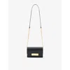 Allsaints Leather Etta Leather Clutch Bag In Black